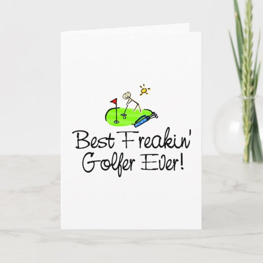 Beste Freakin Golfspeler ooit (1) Kaart (Voorkant)