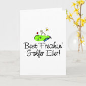 Beste Freakin Golfspeler ooit (1) Kaart (Gele Bloem)