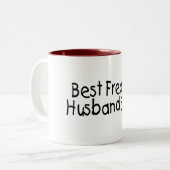 Beste Freakin Husband ooit Tweekleurige Koffiemok (Voorkant links)