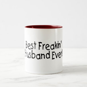 Beste Freakin Husband ooit Tweekleurige Koffiemok