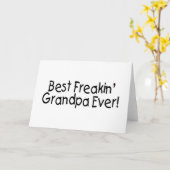 Beste Freakin opa ooit 2 Kaart (Gele Bloem)