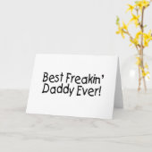 Beste Freakin papa ooit 2 Kaart (Gele Bloem)