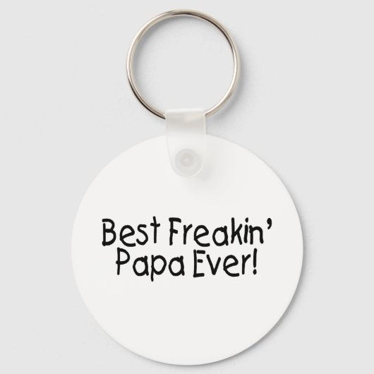 Beste Freakin Papa ooit 2 Sleutelhanger (Voorkant)
