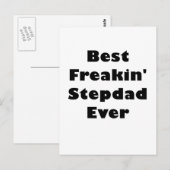 Beste Freakin Stepdad ooit Briefkaart (Voorkant / Achterkant)