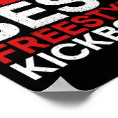 Beste Freestyle Kickboxer - Material Arts Kickboxe Poster (Hoek)