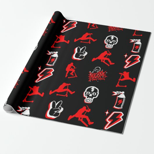 Beste Freestyle Pro-scooters Cadeaupapier (Uitgerold)