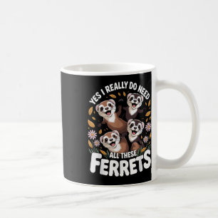 Beste fretkunst voor mannen vrouwen kinderen fretl koffiemok