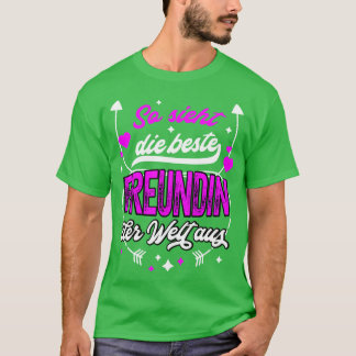 Beste Freundin Der Welt Freundschaft T-shirt