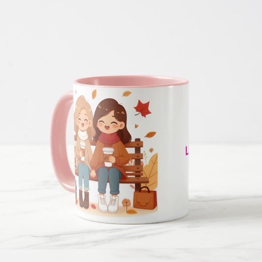 Beste Freundinnen-Tasse Mok (Voorkant links)