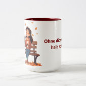 Beste Freundinnen-Tasse Tweekleurige Koffiemok (Center)