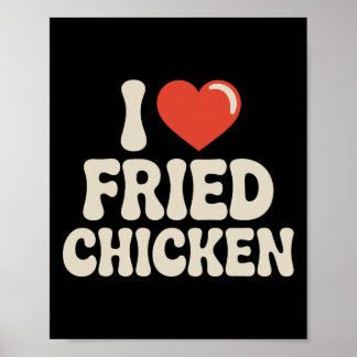 Beste Fried Chicken Kunst Voor Mannen Vrouwen Kid  Poster