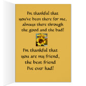 BESTE FRIEND-THANKSGIVING (Binnen (Rechts))