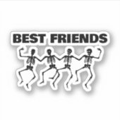 BESTE FRIENDS sticker voor kleine laptops (Voorkant)