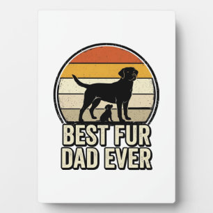 Beste Fur Vader Ooit Vintage Hond Vader Shirt Ontw Fotoplaat