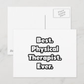 Beste. Fysiotherapeut. Ooit. Briefkaart (Voorkant / Achterkant)
