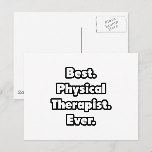 Beste. Fysiotherapeut. Ooit. Briefkaart (Voorkant / Achterkant)