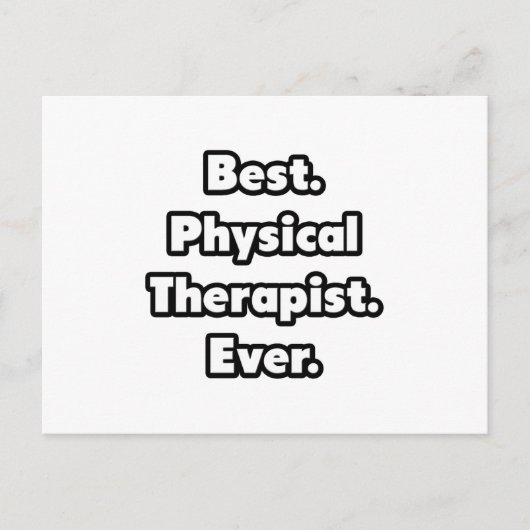 Beste. Fysiotherapeut. Ooit. Briefkaart (Voorkant)
