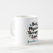 Beste Fysiotherapeut Ooit Typografie Cadeau Koffiemok (Voorkant links)