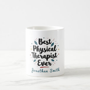 Beste Fysiotherapeut Ooit Typografie Cadeau Koffiemok