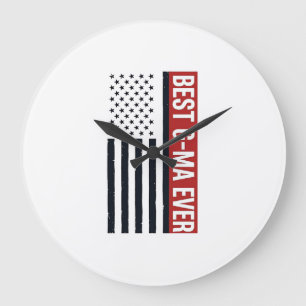 Beste G-Ma Ooit Patriotische Vlag Vector Ontwerp_1 Grote Klok