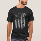 Beste G Pa ooit Amerikaanse vlag voor mannen vader T-shirt (Voorkant)