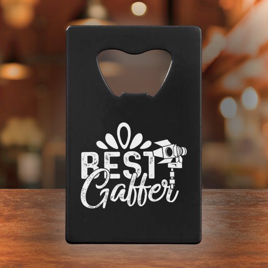 Beste Gaffer - Film Crew Gift Creditkaart Flessenopener