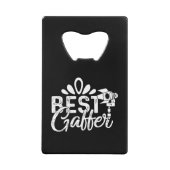 Beste Gaffer - Film Crew Gift Creditkaart Flessenopener (Voorkant)