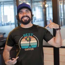 Beste Gaffer - Retro Film Crew T-shirt