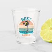 Beste Gaffer - Retro Style Shot Glass Shot Glas (Voorkant)