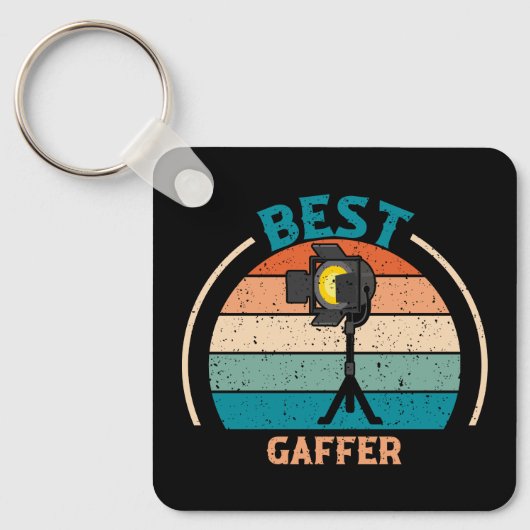 Beste Gaffer - Retro Style Sleutelhanger (Voorkant)