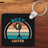 Beste Gaffer - Retro Style Sleutelhanger (Achterkant)