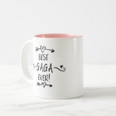 Beste Gaga Ooit Tweekleurige Koffiemok (Voorkant links)