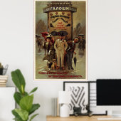 Beste Galoshes Rubber Boots. Russisch-Amerikaans 1 Poster (Thuiskantoor)