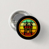 BESTE GAMER - GAMING NERD RONDE BUTTON 3,2 CM (Voorkant /achterkant)