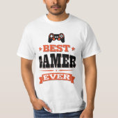 Beste gamer ooit t-shirt (Voorkant)
