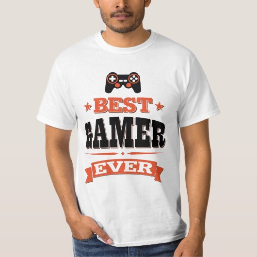 Beste gamer ooit t-shirt (Voorkant)