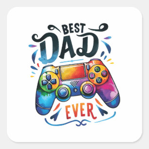 Beste gamer pa Ever Vierkante Sticker