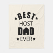 Beste gastheer vader ooit gelukkige vaders dag cad fleece deken (Voorkant)