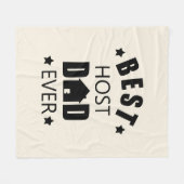 Beste gastheer vader ooit gelukkige vaders dag cad fleece deken (Voorkant (Horizontaal))