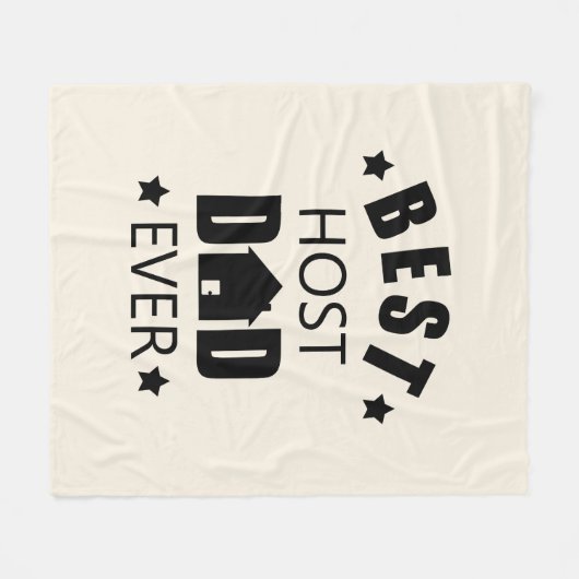 Beste gastheer vader ooit gelukkige vaders dag cad fleece deken (Voorkant (Horizontaal))