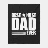 Beste gastheer vader ooit gelukkige vaders dag cad fleece deken (Voorkant)