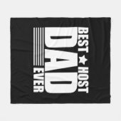 Beste gastheer vader ooit gelukkige vaders dag cad fleece deken (Voorkant (Horizontaal))