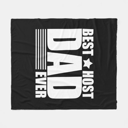 Beste gastheer vader ooit gelukkige vaders dag cad fleece deken (Voorkant (Horizontaal))