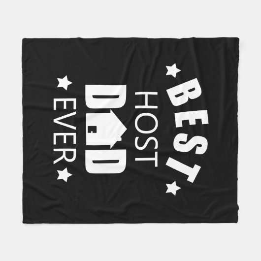 Beste gastheer vader ooit gelukkige vaders dag cad fleece deken (Voorkant (Horizontaal))