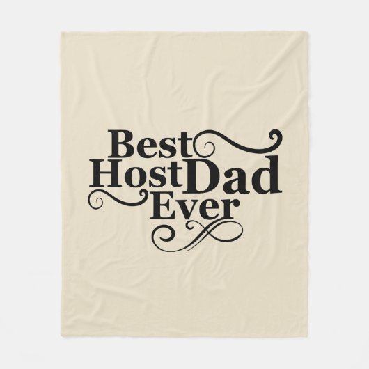 Beste gastheer vader ooit gelukkige vaders dag cad fleece deken (Voorkant)
