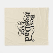 Beste gastheer vader ooit gelukkige vaders dag cad fleece deken (Voorkant (Horizontaal))