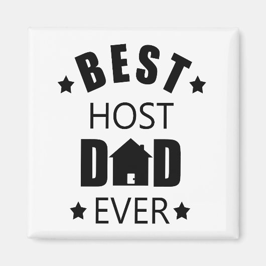 Beste gastheer vader ooit gelukkige vaders dag cad magneet (Voorkant)