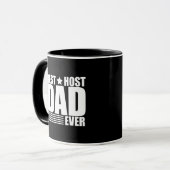 Beste gastheer vader ooit gelukkige vaders dag cad mok (Voorkant links)