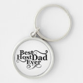 Beste gastheer vader ooit gelukkige vaders dag cad sleutelhanger (Voorkant)