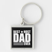 Beste gastheer vader ooit gelukkige vaders dag cad sleutelhanger (Voorkant)